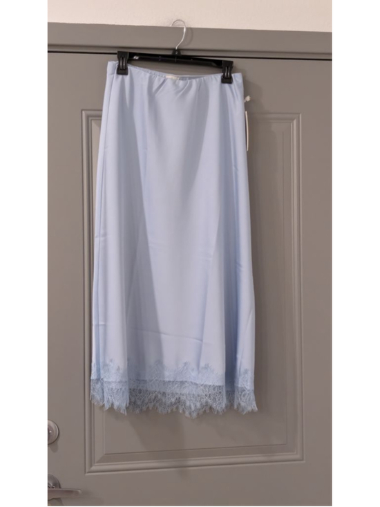 Joie Dresses & Skirts - Women's Joie Light Blue Lace Trim Midi Skirt M